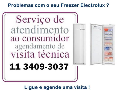 Agendamento assistência técnica freezer Electrolux