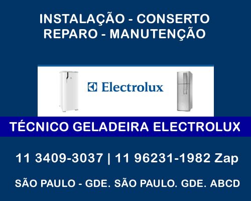 Técnico geladeira Electrolux